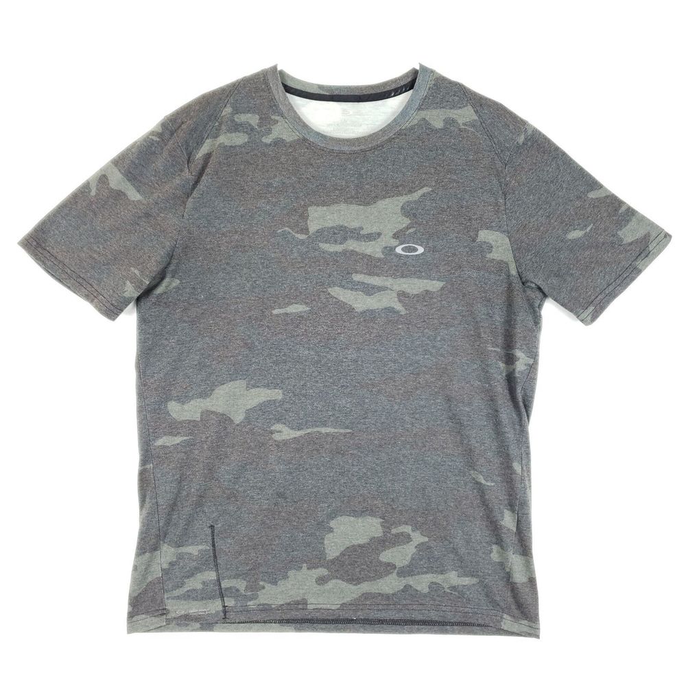 Oakley Shirt Mens Large Camouflage Short Sleeve Casual Hunting Outdoors